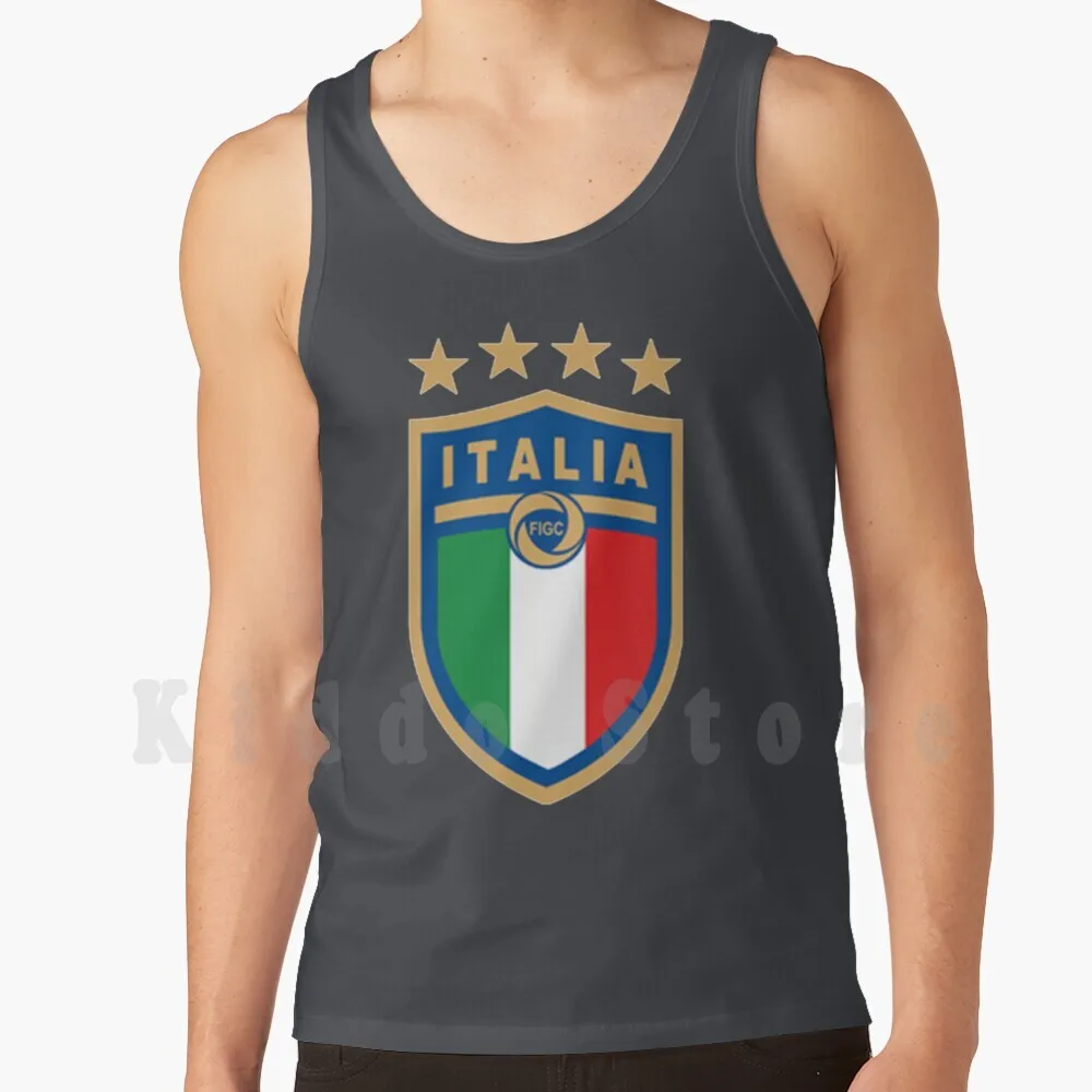 Итальянские майки с логотипом жилет 100% хлопок Италия футбол Международный