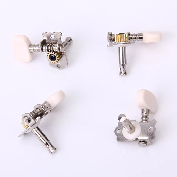 

4pcs Four String Guitar Tuning Pegs Machine Heads 2R 2L W/ Mounting Screws