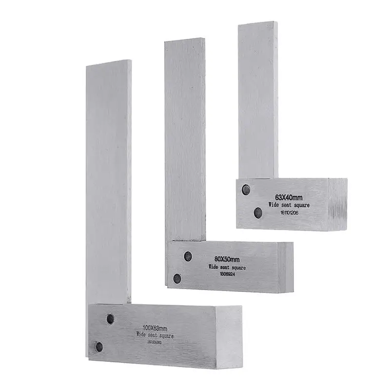 

90 Degree Right Angle Engineer Set Precision Ground Steel Hardened Angle Ruler Carbon Steel Machinist Square