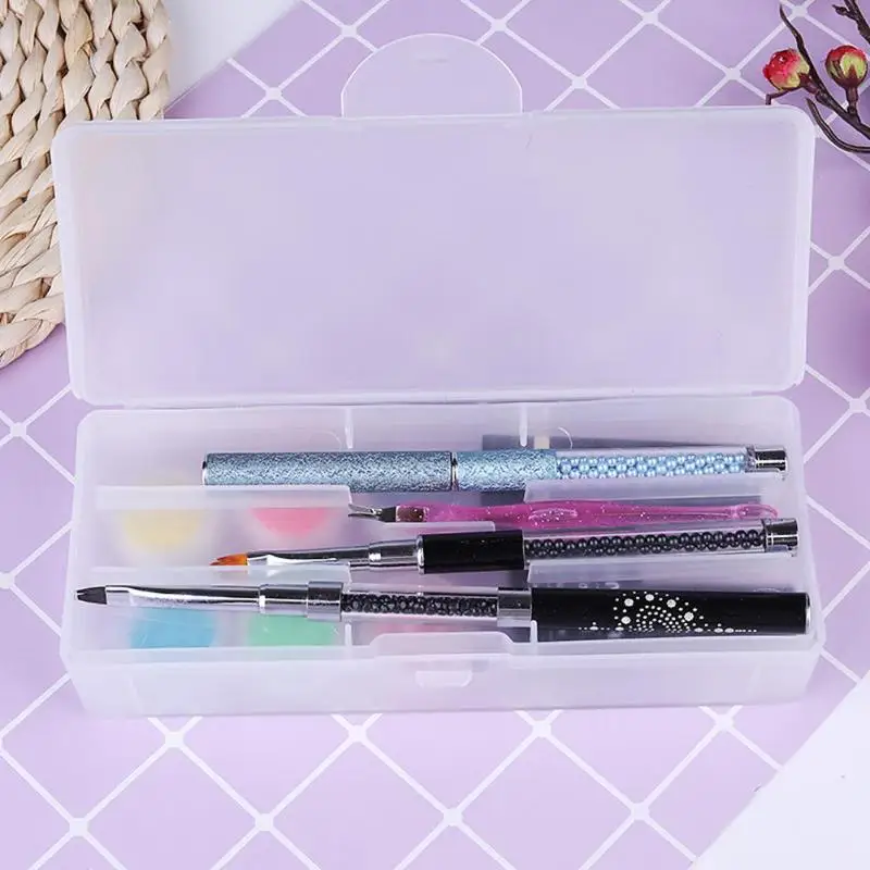 Прочный для маникюра ногтей коробка хранения инструментов моющийся