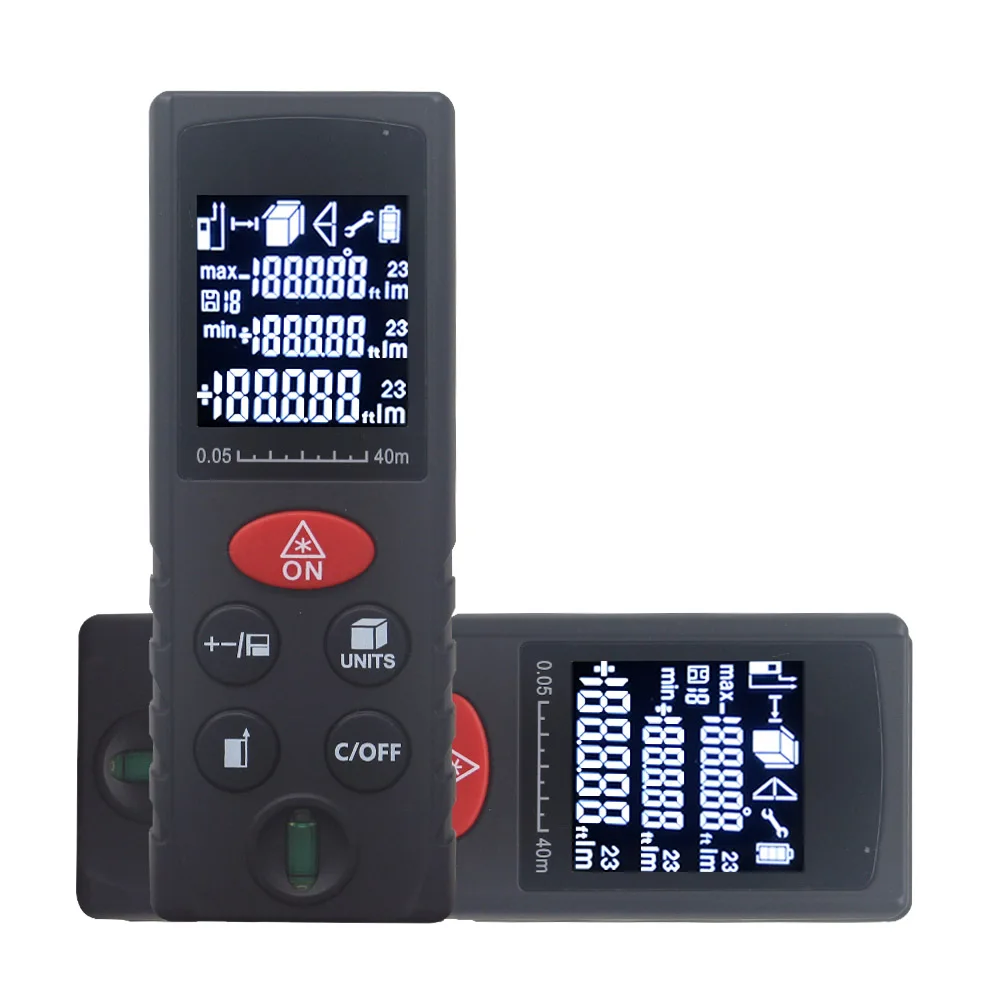 Новая цифровая лазерный дальномер 40 м 60 80 100 Diastimeter измерения уровня с воздуха