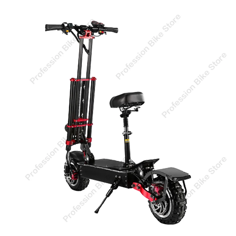 Billig BOYUEDA S4 6000W 60V 38AH Erwachsene Folding Elektrische Roller 13 Zoll Rad Off-road Escooter Balance Skateboard Longboard E-roller