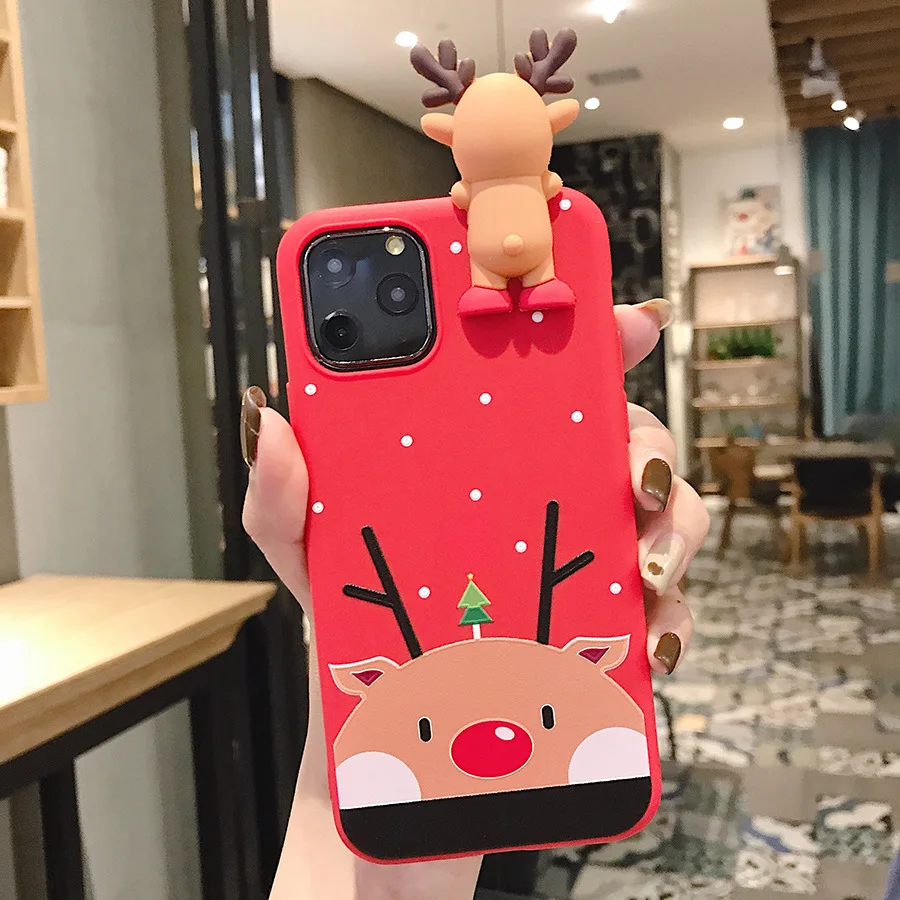 Коробка Рождественские Чехол для мобильного телефона iPhone 11 PRO MAX 7/6/6S/7s 8 Plus X XS XR