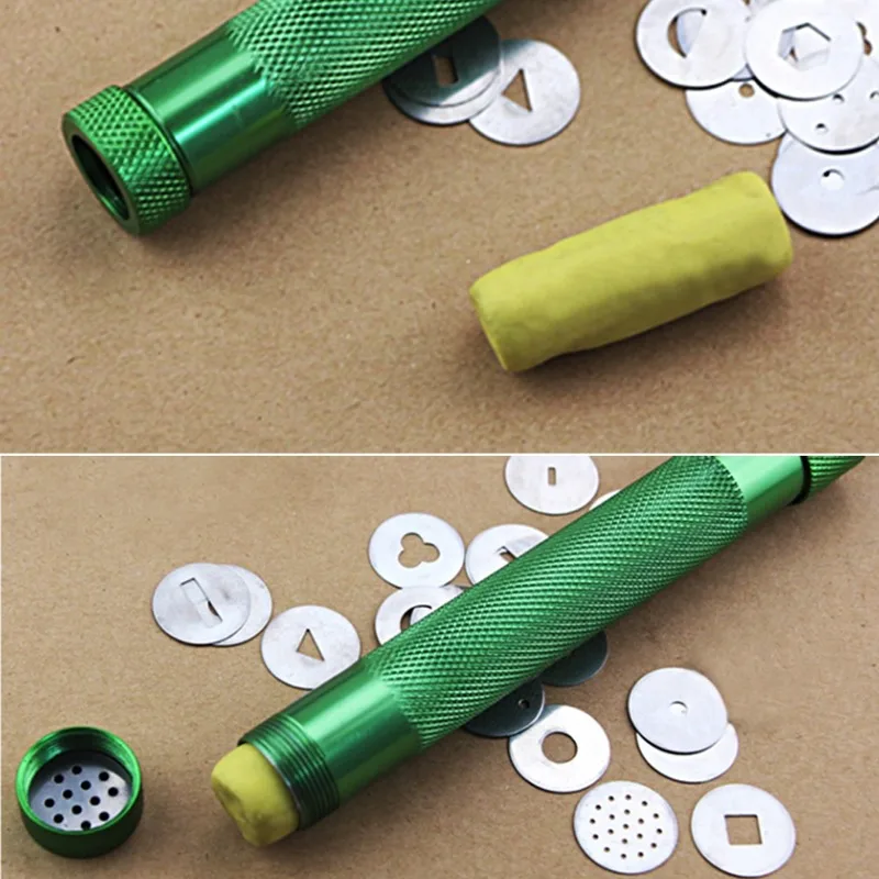 

DIY Craft Pottery Clay Extruder Creative Fondant Cake Slime Pastry Gun Modeling Tool Home Durable Sugar Paste Rotary Extruder