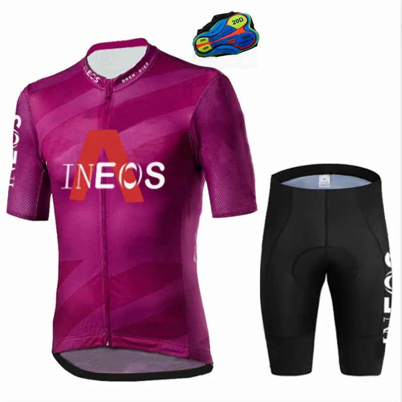 

Новинка 2021, Мужская велосипедная Джерси, команда INEOS, летняя велосипедная одежда, Быстросохнущий комплект, гоночный Спорт, горный велосипед,...