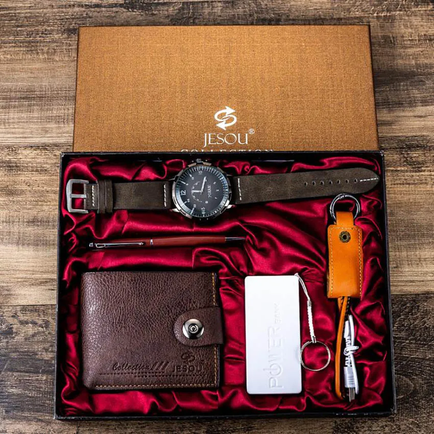 Часы мужские люксовый бренд мужской подарочный набор красивые обернутые часы