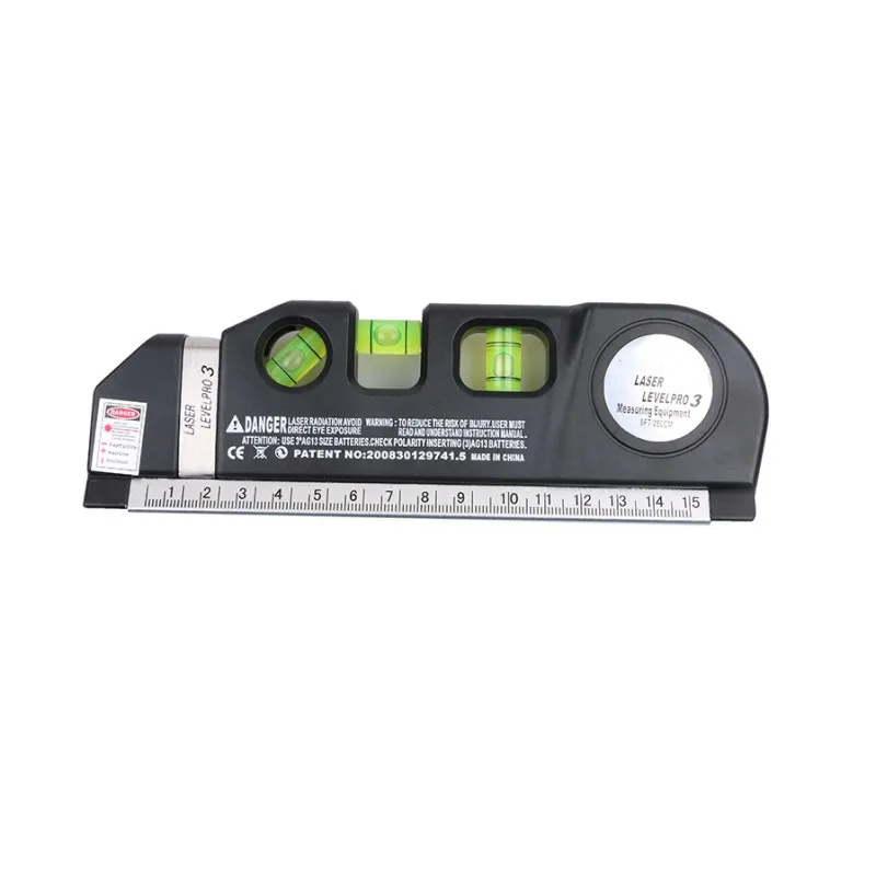 Laser Level Only Лазерный уровень Горизонт Вертикальная мера 8 футов выравниватель стандартные и метрические линейки многоцелевой измерительный уровень Лазерный черный - Цвет: Laser Level Only