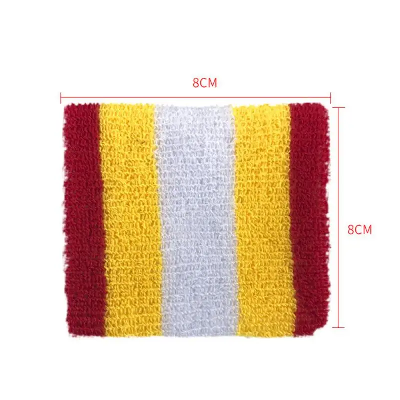 

1pair Sport Wristband Unisex Cotton Sweat-absorbent Band Sweatband Wrist Band Us Wrist Support Sports Safet