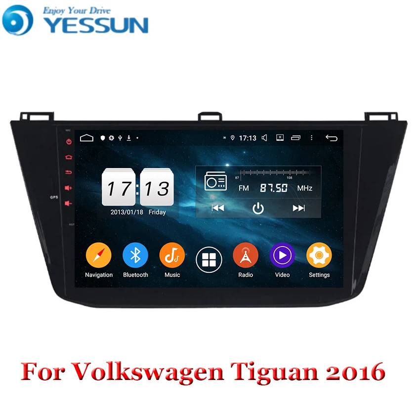 Автомагнитола с восьмиядерным процессором 10 1 дюйма Android 9 0 GPS навигацией и Bluetooth