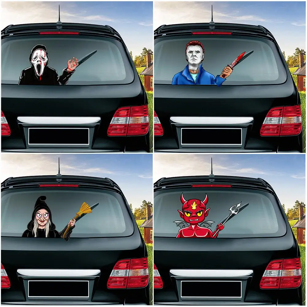 Автомобильная наклейка на заднее окно автомобиля с анимированным движущимся Мах