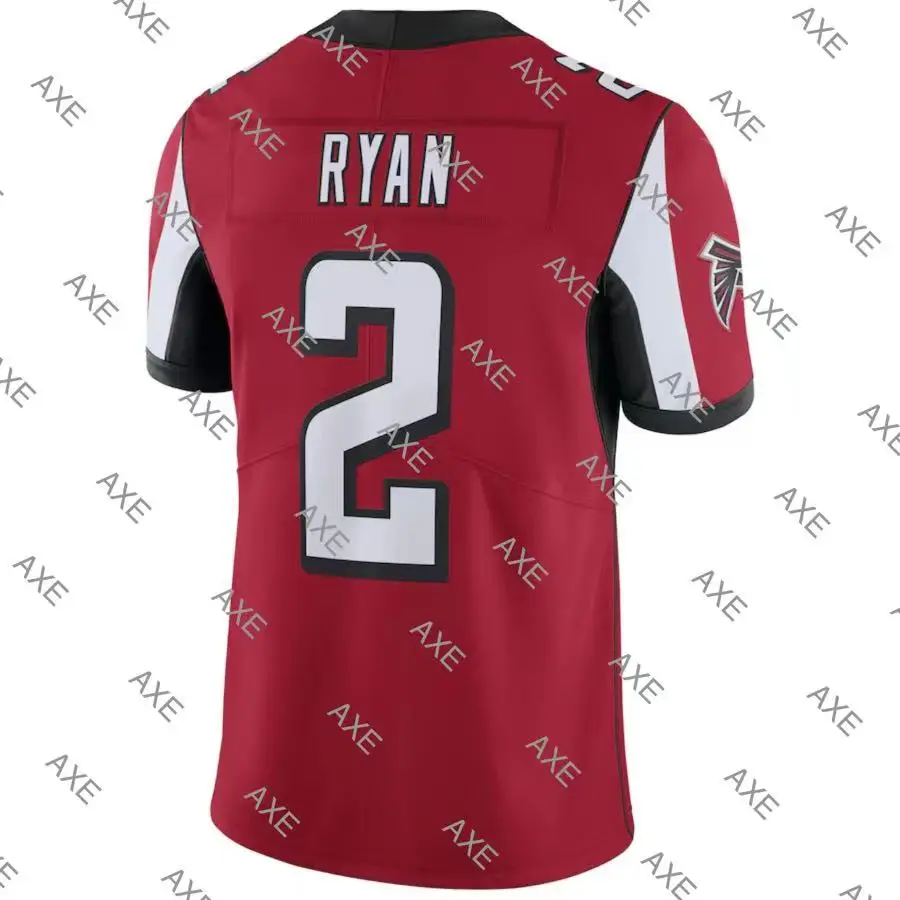 

Customized Stitch American Football Jersey 2 Matt Ryan Men Youth Kid Black Red White Atlanta Limited Jersey