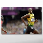Спортивные постеры Usain Bolt, холст, настенные художественные принты, картины для декора гостиной