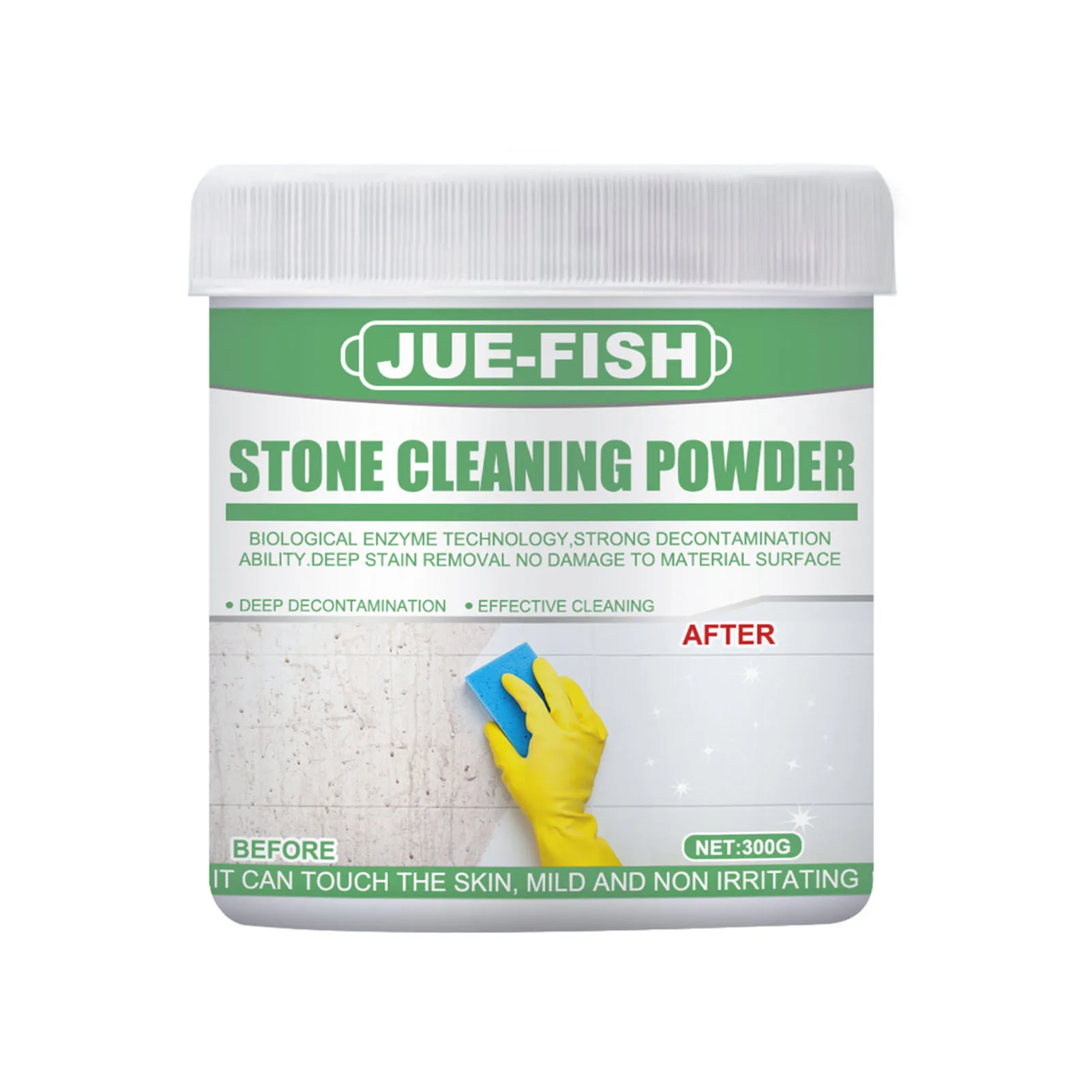 

300g Stone Stain Remover Powerful Stone Cleaning Powder Stubborn Deep Stains Granite Cleaner Stone Floor Cleaner For Household