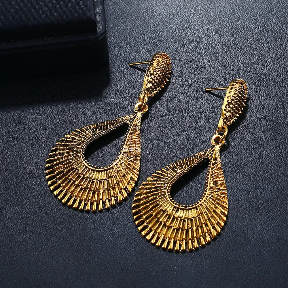 Винтажные большие серьги-капли для женщин тибетские антикварные серебряные