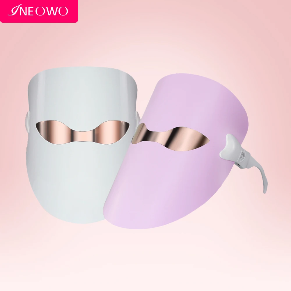 Фотонная маска для лица Beauty Photon 32 LED Therapy 3 цвета света Уход за кожей Молодость Устранение морщин и акне Спа для лица.