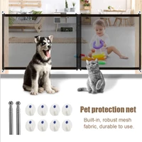portable foldable pet protection net baby fence barrier safety child safety protection pet isolation net free punching