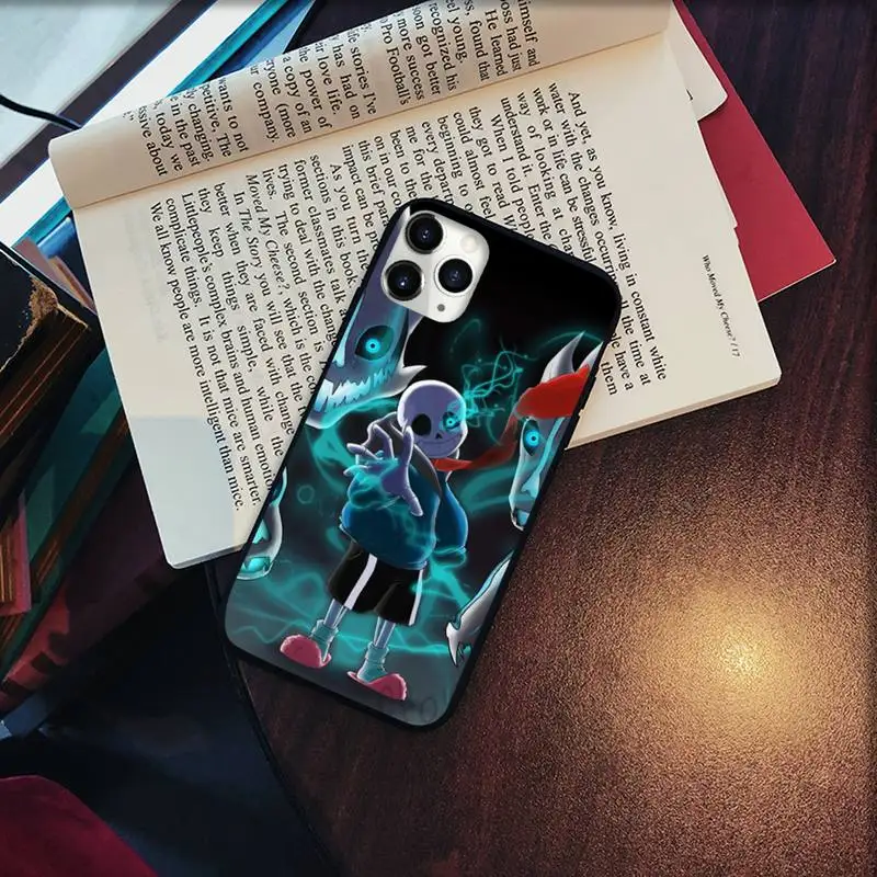 

Undertale papyrus sans doggo Phone Cases for iPhone 11 12 pro XS MAX 8 7 6 6S Plus X 5S SE 2020 XR Soft silicone shell cover