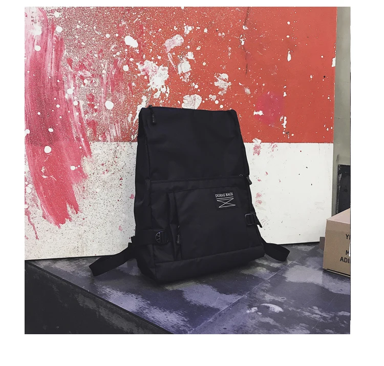 

PB2492 School bag men and women campus students simple bf wind backpack