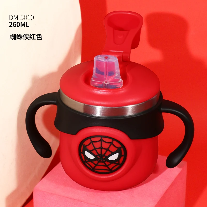 

Disney Children's Cartoon Milk Calibrated Cups Stainless Steel Baby Straw Used for Making Milk Powder Drinking Cups