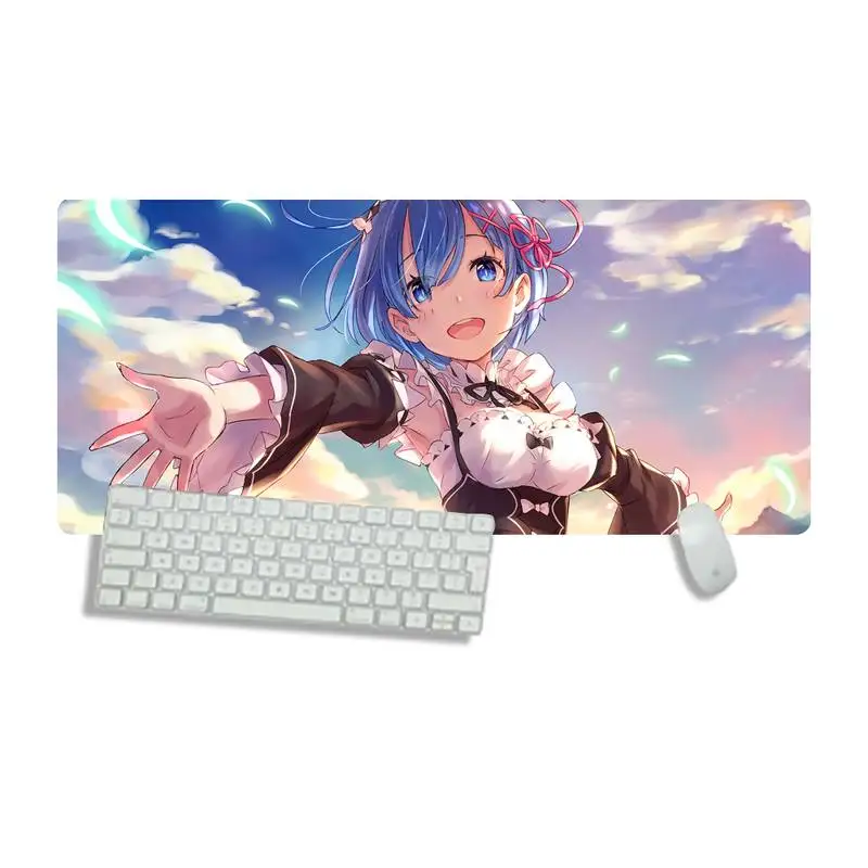 

another world from scratch Rem sexy girl Durable Rubber Mouse Mat Pad Desk Gamer Large Mouse pad mats Non-slip Laptop Cushion