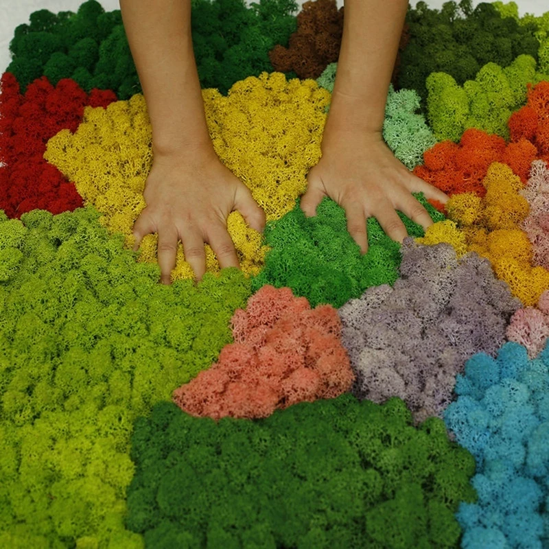Искусственный мох искусственное зеленое растение неувядающий искусственный