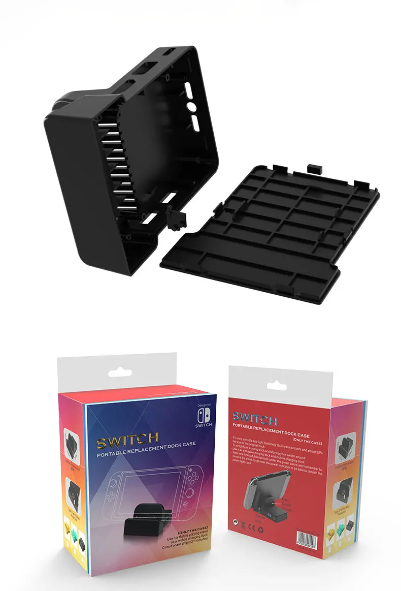 Портативный Замена док станция для чехол Nintendo Switch охлаждающая подставка DIY ModifieBase