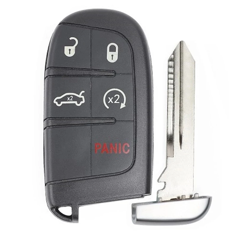 KEYECU 433MHz ID46 Chip M3N-40821302 4+1 5 Button Smart Remote Key Fob for 2011-2018 Chrysler Dodge Charger Journey Challenge | Автомобили