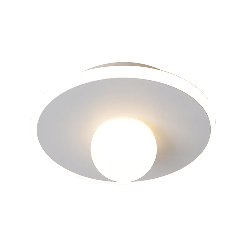 

Round minimalist aisle light corridor square light Nordic modern ceiling lamp led bedroom room bed gloss lighting