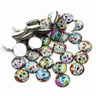 Стеклянные кабошоны для браслетов, 50 шт.лот, 12 мм