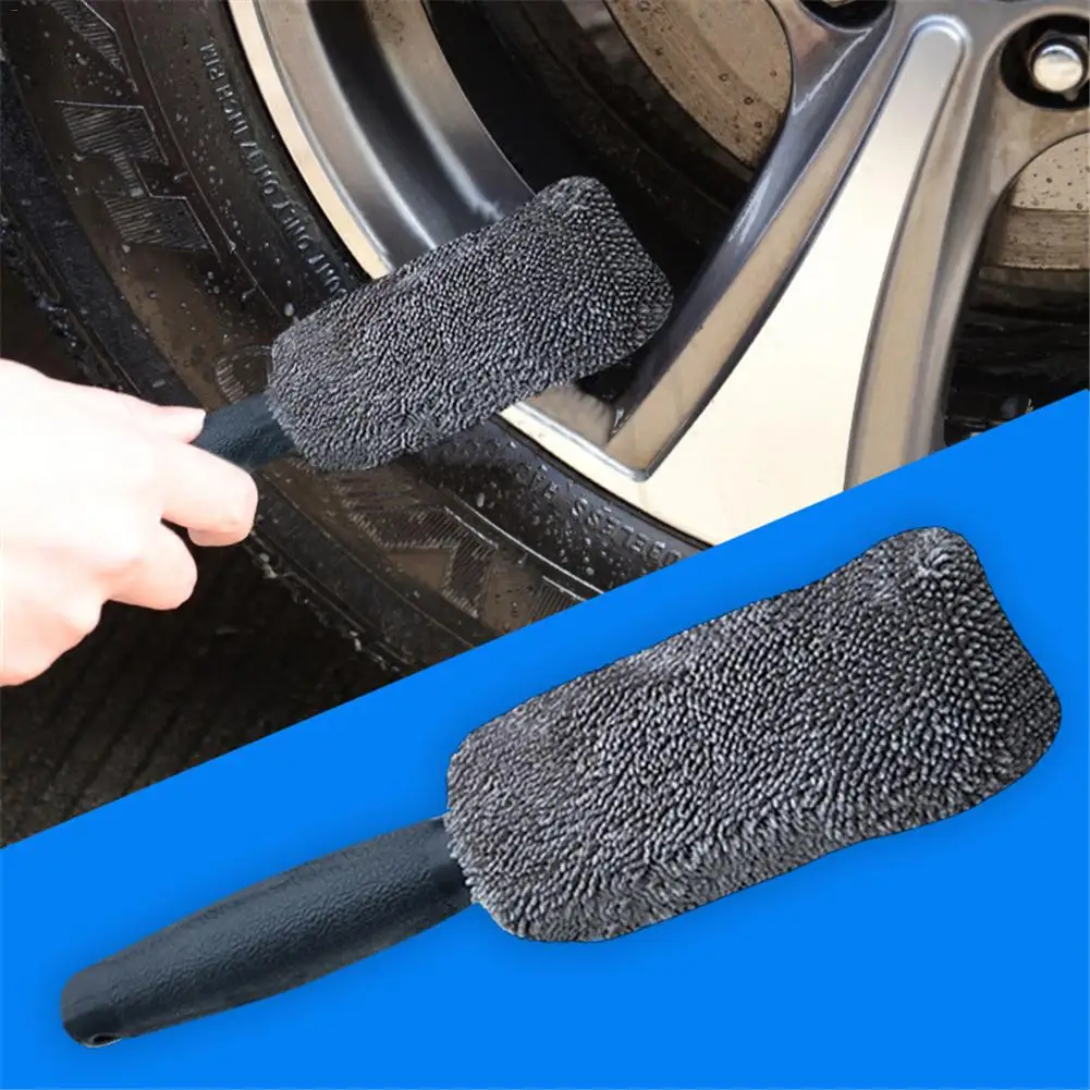 

Car Wash Detailing Car Cleaning Brush Microfiber Wheel Rim Brush For Car Trunk Motorcycle Detailing Brush Car Cleaning Tool