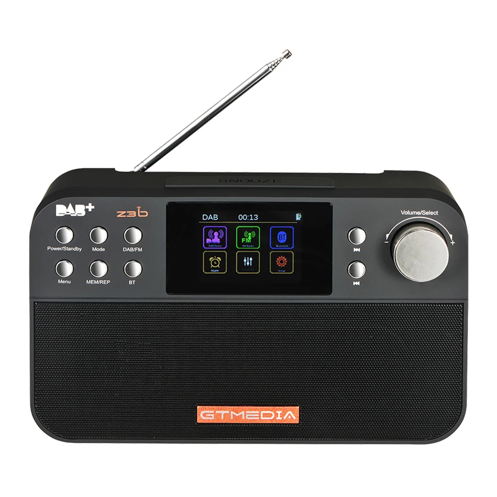 Портативное мини радио GTmedia Z3B FM Bluetooth цифровое USB перезаряжаемый mp3 плеер двойные