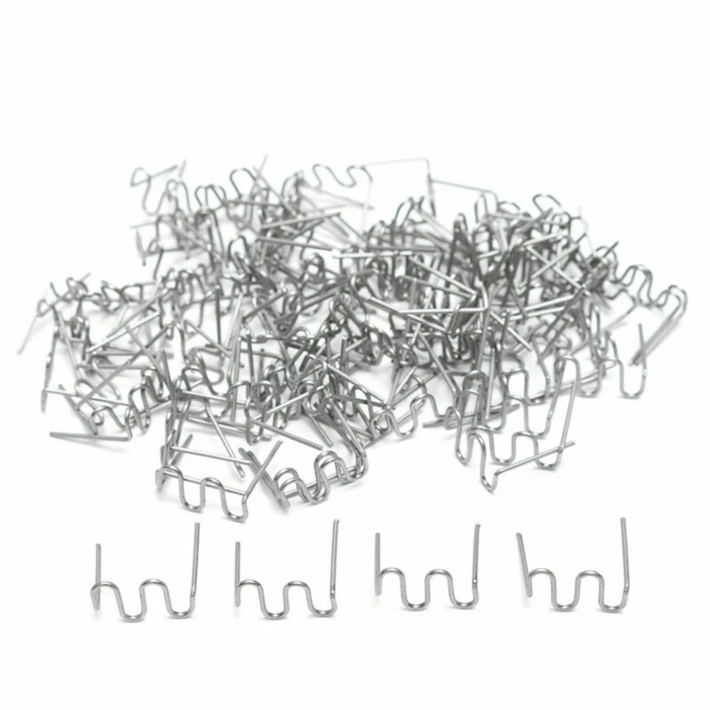 

Upgrade 400Pcs Standard Pre-cut 0.8mm Wave Hot Staple For Plastic Stapler Repair Welder