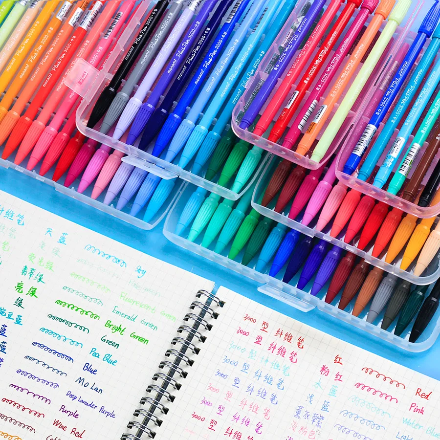 

12/24/36/48 Monami Plus Pen 3000 Color Gel Pen Fiber Tip Korean Stationery Art Markers Diary DIY Supplies Gift Writing Drawing