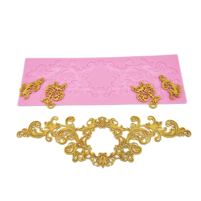 Рельефная форма MX121 в европейском стиле для цветочного кружева силиконовая