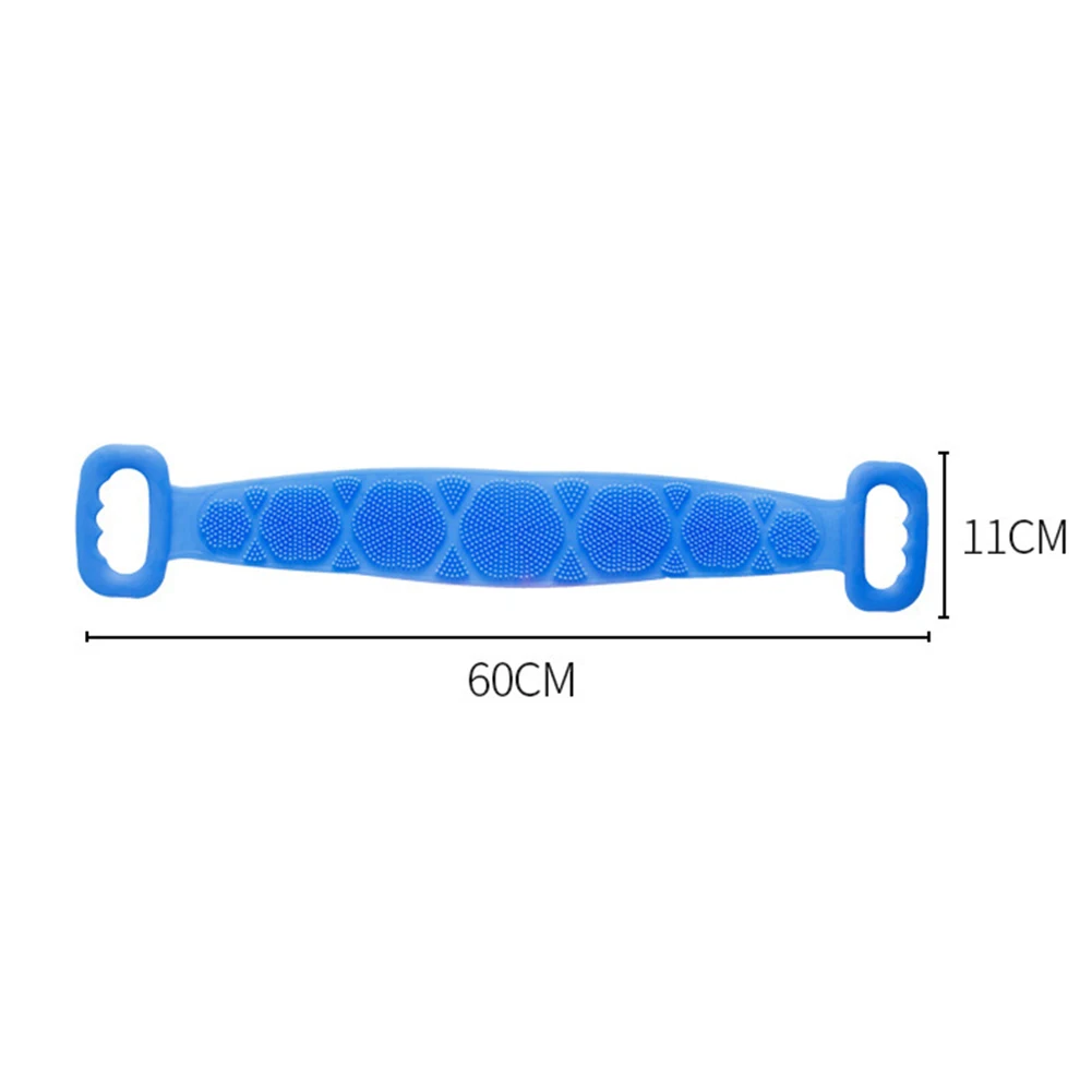 

Flexible Bathing Shower Silicone Brush Body Rub Back Scrubber Body Massage Spa Cleaning Scrubber Home Bathroom Tool