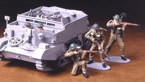 Tamiya 32526 1/48 британская пехота Второй мировой войны европейская акция военная