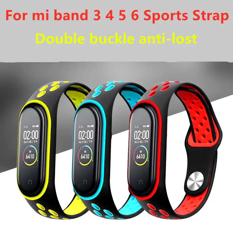 

Ремешок дышащий для смарт-часов Xiaomi Mi Band 3 4 5, сменный Браслет M3 M4 Plus для Xiaomi MiBand 3 4 5 Miband