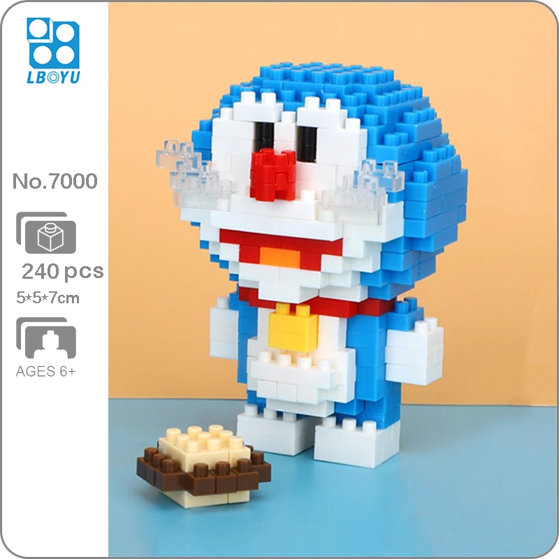 Boyu 7000 аниме мультфильм Дораэмон кот животное робот питомец 3D модель DIY Мини