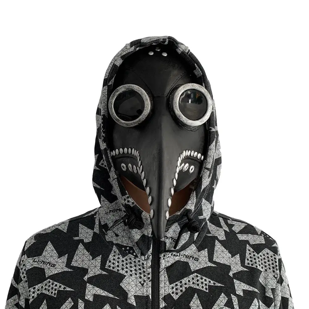 Чумной доктор латексная маска ворона животных в стиле Хэллоуин Делюкс Косплэй