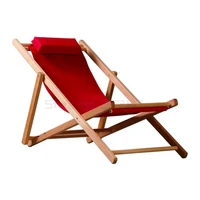 beach chair solid wood folding chair lounge chair balcony household leisure chair lazy sofa chair