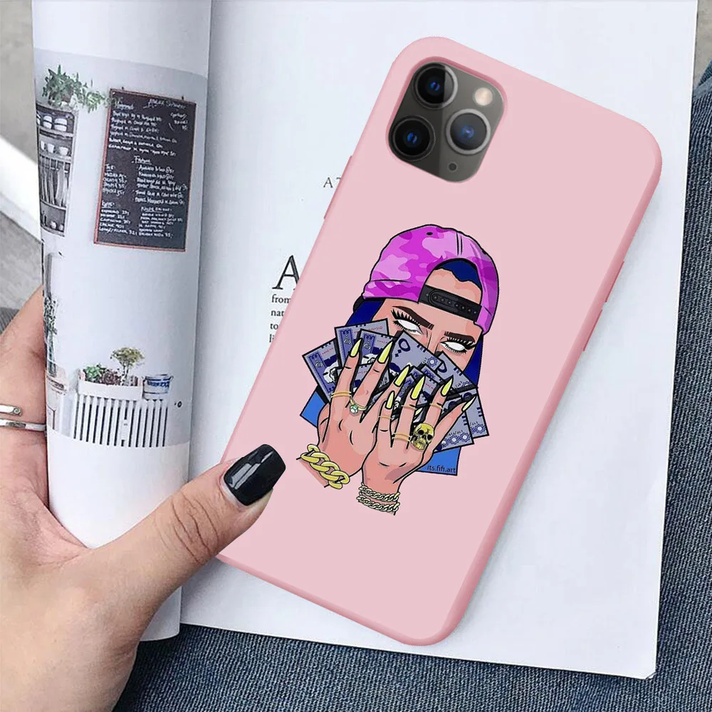 Чехол Black girl boss для iPhone 11 Pro MAX XR XS X SE 5S 6S 7 8 Plus. Мягкий силиконовый чехол телефона