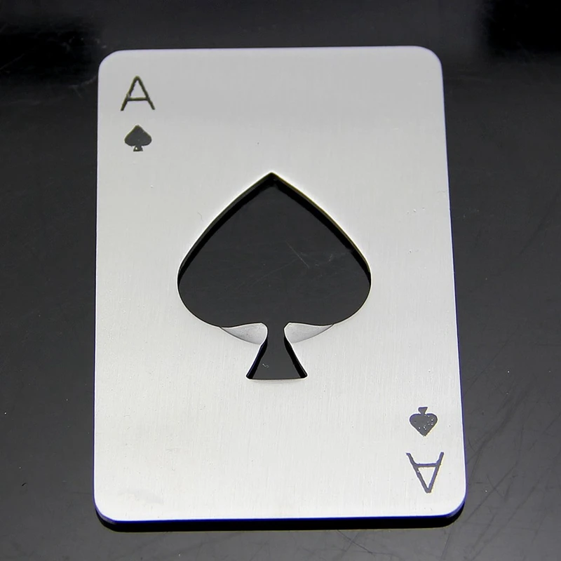 Горячая продажа игральные карты Ace of Spades Poker Bar инструмент Сода нержавеющая кража