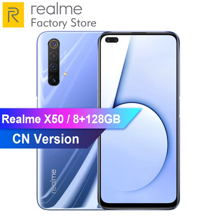 Мобильный телефон Realme X50 RMX2051 флагманский Молодежный флагман с двойным режимом 8/12
