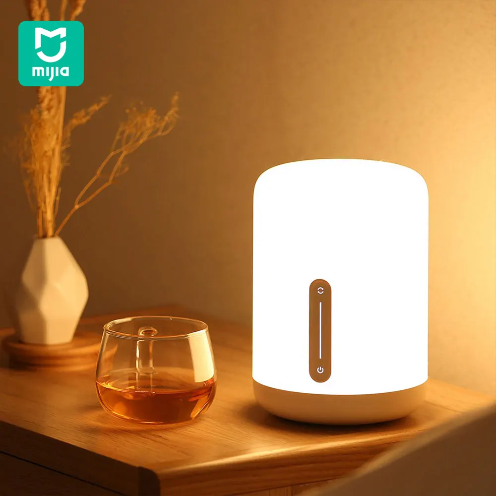 Прикроватная лампа Xiaomi Mijia 2 умный светильник с сенсорным выключателем работает