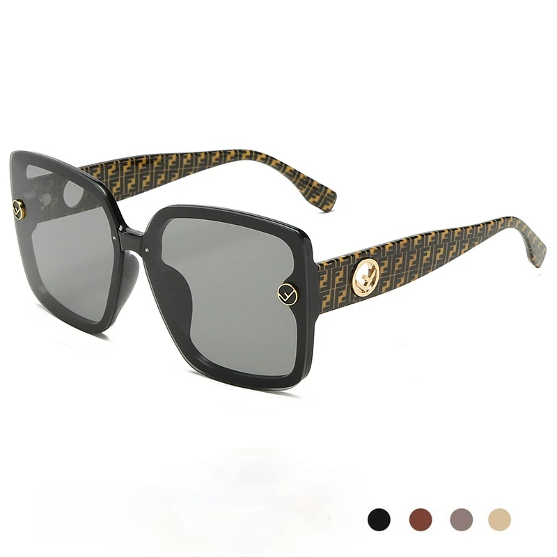 

New retro big frame sunglasses female F square sunglasses European and American fashion street shooting online celebrity fashion