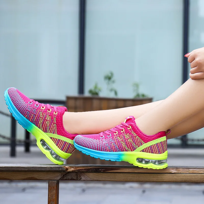 

Womens Platform Sneakers 2021 Fashion Lace Up Mesh Soft Comfy Women Sport Shoes Woman Vulcanize Shoes Zapatillas Deportivas 42