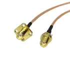 Коаксиальный кабель для модема, разъем SMA типа Мама к панельному разъему SMA, кабель RG316, 15 см30 см50 см, адаптер для Wi-Fi антенны