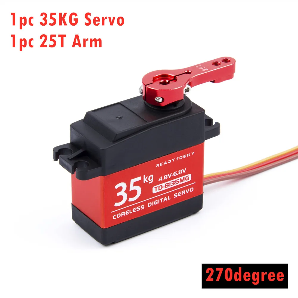 Цифровой сервопривод с большим крутящим моментом водонепроницаемый алюминиевый