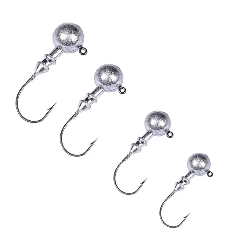 Мини свинцовый шар острый крючок рыболовные снасти приманка поплавок круглая