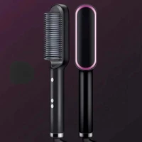 multifunctional hot hair straightener brush hair curler comb men beard straightener iron negative fast heating straightener